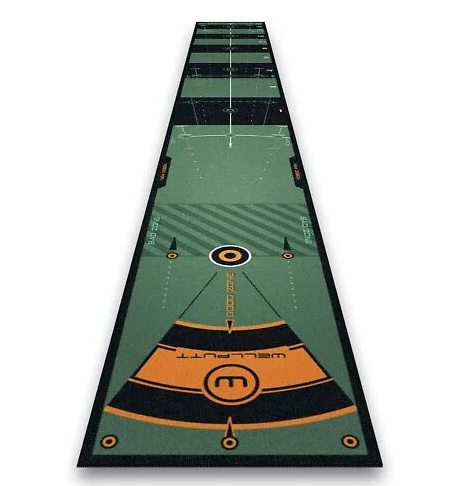 WELLPUTT - Golf Training Putting Mat 4 m Green