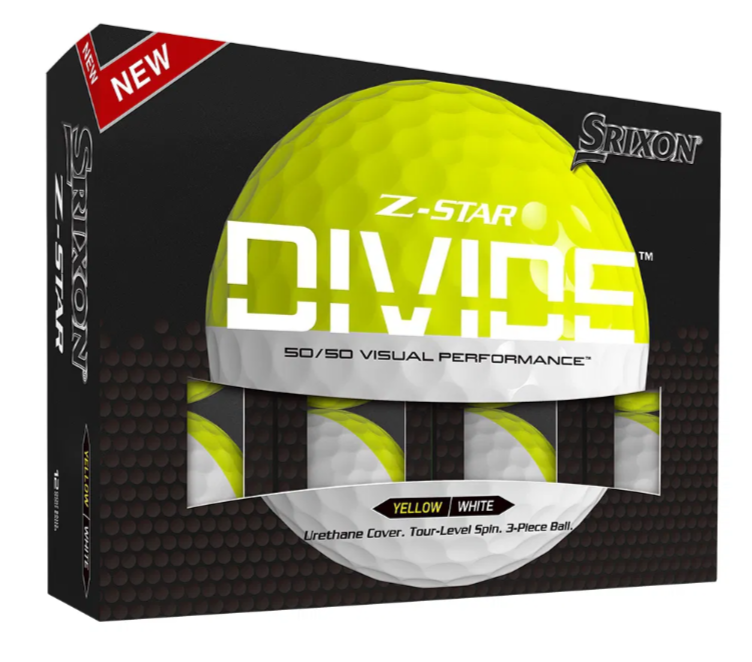Srixon Z-Star Divide Bälle Yellow-White Srixon Z-Star Divide Bälle Yellow-White